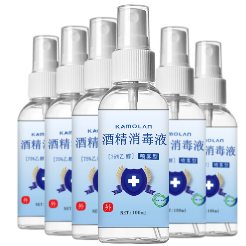 【10瓶】消字号75度酒精消毒液2斤