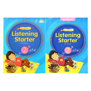 【斑达图书】原版 listening starter教材寒暑假短期听力英语教材 listeningstarter 1 2 3少儿童小学少儿英语入门启蒙听力教材