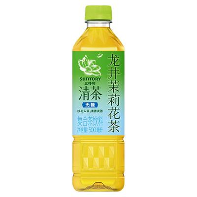 三得利清茶龙井茉莉花茶0脂0糖