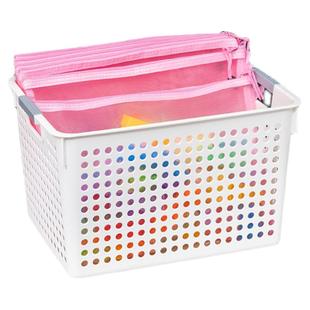 积木分类透明零件拼图收纳袋拉链式小颗粒玩具箱零食筐整理盒