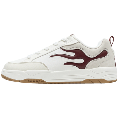 特步炽烈板鞋男鞋2026春季新款革面保暖学生休闲鞋平底舒适运动鞋