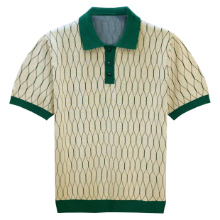 英伦商务男装polo衫男款 夏季新款高级气质针织衫上衣男士短袖t恤