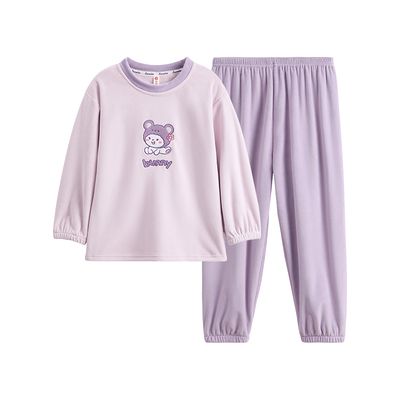 芬腾女童睡衣秋冬季珊瑚绒套装