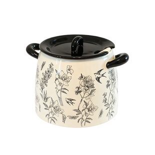 高档陶瓷猪油罐大容量耐高温油泼辣子专用椒佐料储物罐家用食品级