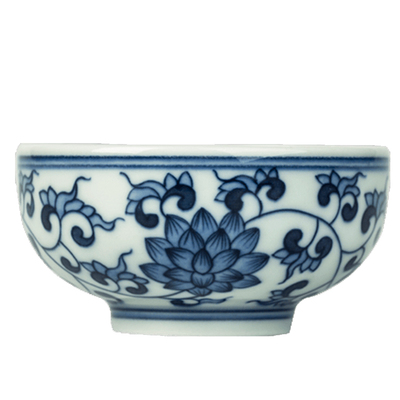 三勤堂手绘陶瓷中式普洱杯