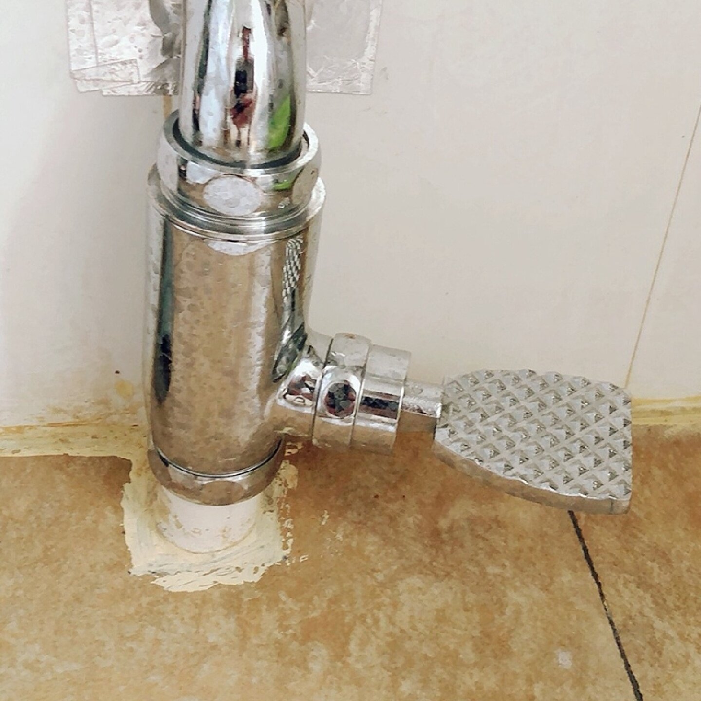 老式配件阀门立式铜脚踩式冲水器开关延时蹲坑直筒脚踏阀厕所