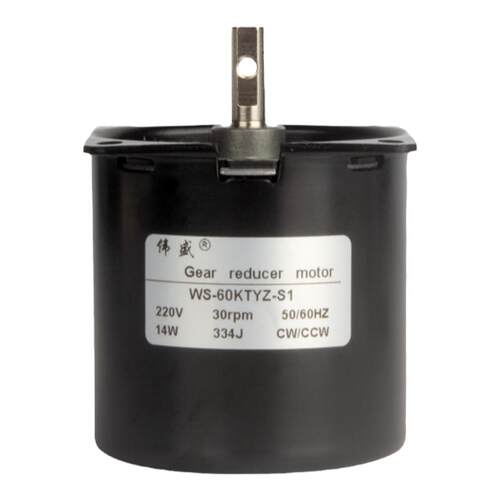 60KTYZ微型低速永磁同步交流电机慢速正反转小马达220V减速电动机