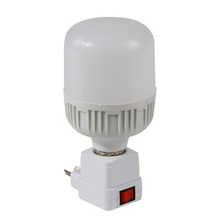 直插式节能超亮灯泡LED灯泡灯座带开关底座卧室床头带插座小夜灯