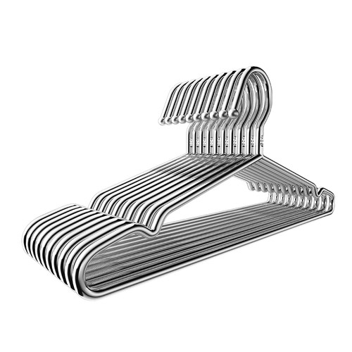 304不锈钢衣架实心家用晾衣撑子宿舍挂衣服架防风裤防滑阳台金属