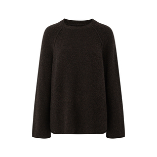 COMMEUNTISSU 山羊绒圆领休闲针织毛衣上衣