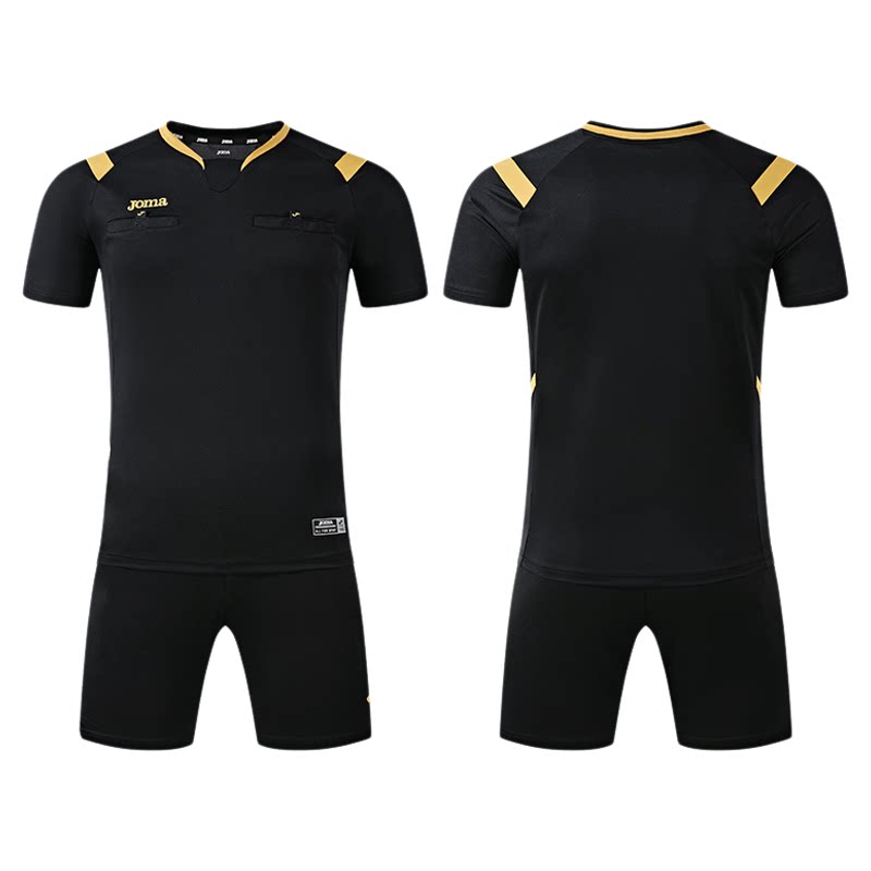 【可定制】Joma26年新款足球裁判服套装吸湿排汗短袖裁判员服