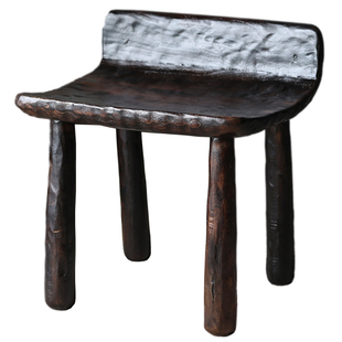 复古风手作家具个性中古凳民宿酒店艺术装饰高脚椅餐厅椅个性家装