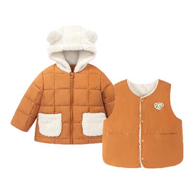 迷你巴拉儿童蓬蓬棉三合一外套