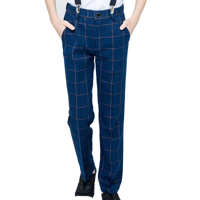 男童西装裤子黑色英伦学生演出服
