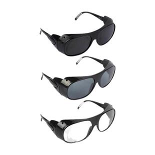 焊工专用防护眼镜电焊防强光墨镜平光透明玻璃护目镜劳保打磨切割