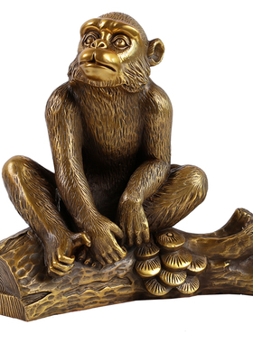 工艺招财风水办公室吉祥物生肖猴