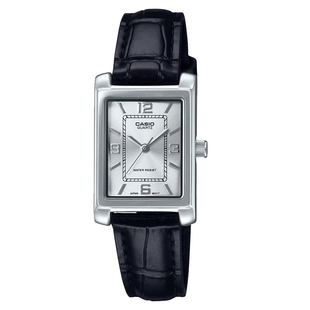 CASIO卡西欧手表女时尚简约指针防水石英小方表LTP-1234LL-7A礼物