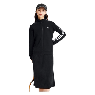 安踏运动外套2026春季保暖加绒上衣官方旗舰正品开衫休闲女装卫衣