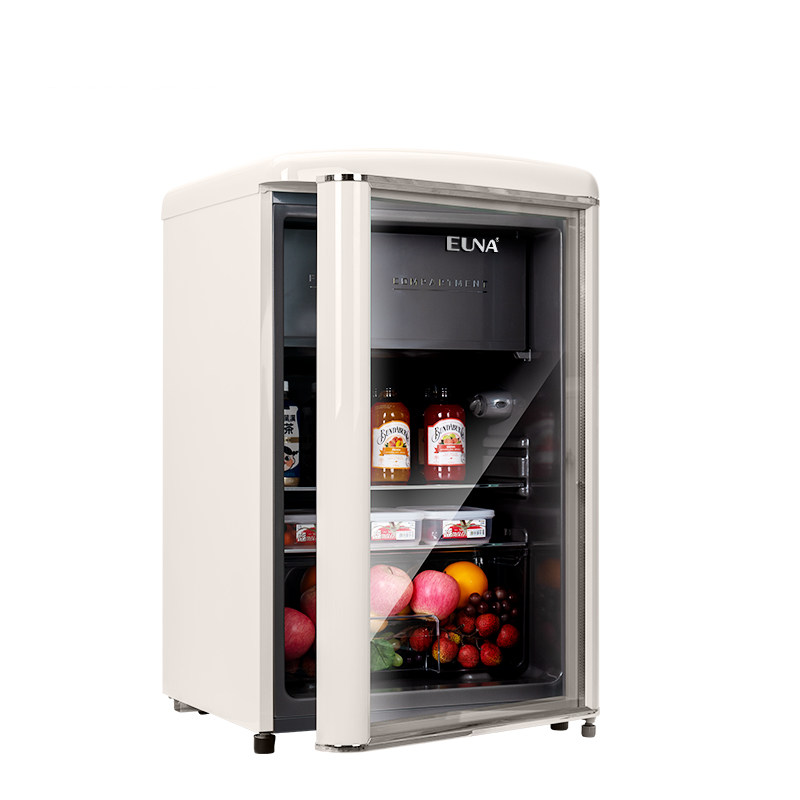 EUNA/优诺 SC-110R 办公室冰吧冰柜冷藏饮料柜客厅小型复古冰箱