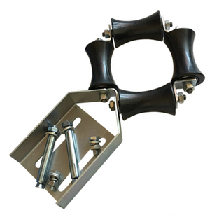 三菱电梯补偿链白导向轮装置橡胶防晃器防跳装置黑奥的斯导向装置