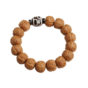 天然菩提子猴头手串男女配饰品高端文玩雕刻金蟾纹盘玩宝瓶天珠