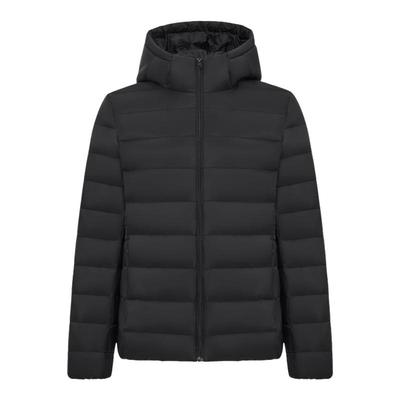 雪中飞连帽秋羽绒叠穿