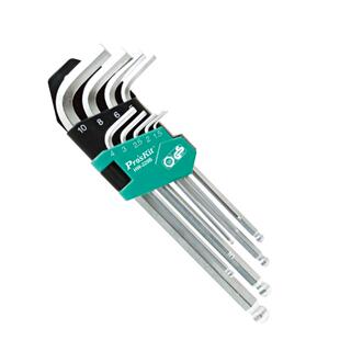 宝工9件长型球头内六角扳手套装6角螺丝刀内六方扳手工具HW-229B