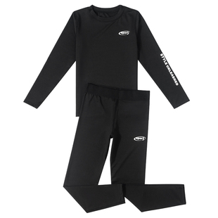 儿童篮球服套装男童紧身衣训练服中小学生健身衣运动服足球打底服