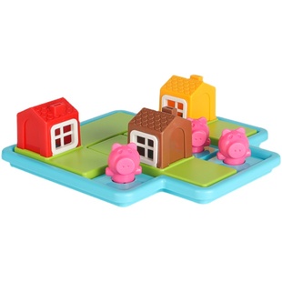 三只小猪桌游儿童小红帽与大灰狼宝宝逻辑思维训练益智类玩具智力