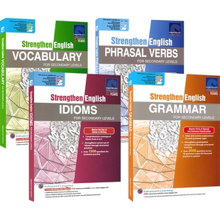 SAP Strengthen English Grammar For Secondary Levels 新加坡英语强化系列 初中教辅 英语语法专项训练练习册 英文原版进口
