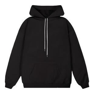 FunkyChoice秋冬宽松嘻哈加绒卫衣卫裤套装男纯色帽衫hoodie连帽