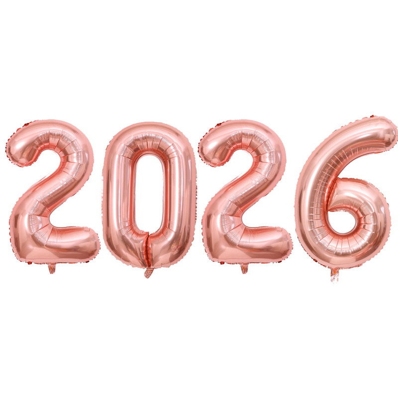 2026数字气球生日派对装饰