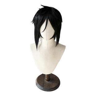 再贩【第二氏】 黑执事 恶魔 赛巴斯蒂安  自然黑 COS假发 U25