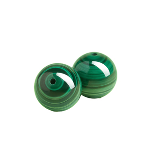 官方旗舰店绿宝孔雀石散珠diy串珠天然水晶绿色原石单株手链国风