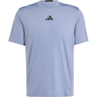 Adidas/阿迪达斯正品2025夏季款男士侧开衩经典运动训练T恤JI8185