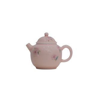 小谦山房粉彩樱花礼盒陶瓷旅行茶具套组便携景德镇盖碗主人杯茶杯