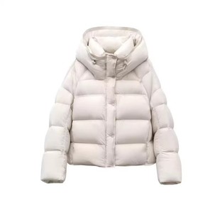 90白鸭绒面包服保暖外套女冬季新款高级感宽松显瘦韩版加厚羽绒服