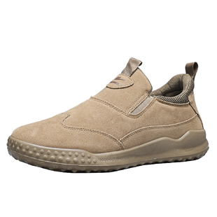 回力一脚蹬男鞋冬季新款加厚保暖棉鞋男轻便老北京布鞋加绒爸爸鞋