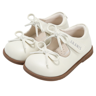 泰兰尼斯春秋新款公主鞋女童甜美公主蝴蝶结精致英伦风小皮鞋单鞋