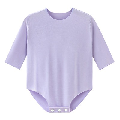 莫代尔婴儿包屁衣夏季薄款长袖新生儿衣服男女宝宝连体衣三角哈衣