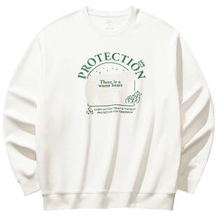 安踏潮流百搭休闲卫衣男女同款透气百搭情侣套头针织衫运动上衣