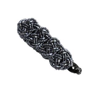 韩国手编串珠小号香蕉夹防滑竖夹马尾扭夹抓夹发夹头饰发量少可用