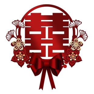 喜字贴结婚专用卧室婚房布置套装婚礼装饰囍字入户门大门用品大全