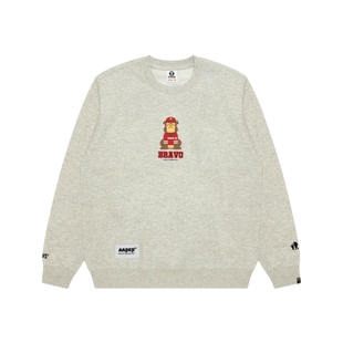 Aape旗舰店男装秋冬猿人军团印花休闲潮流圆领卫衣C368XAP