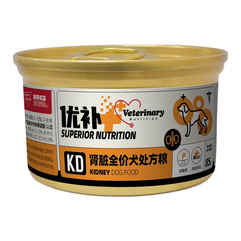 畅享优品优补处方狗罐头狗狗肾脏减负犬粮湿粮85g*6罐