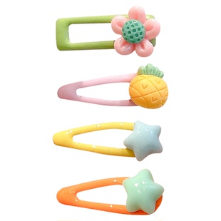 儿童彩色发夹2026新款女童前额刘海碎发小号bb夹子不伤发头饰发卡