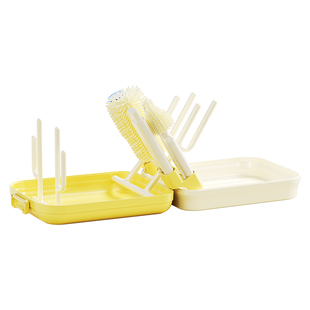 一刻间便携奶瓶清洗刷新生婴儿专用外出工具套装硅胶刷子奶嘴刷