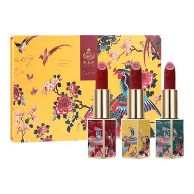 卡婷颐和园联名百鸟朝凤雕花口红