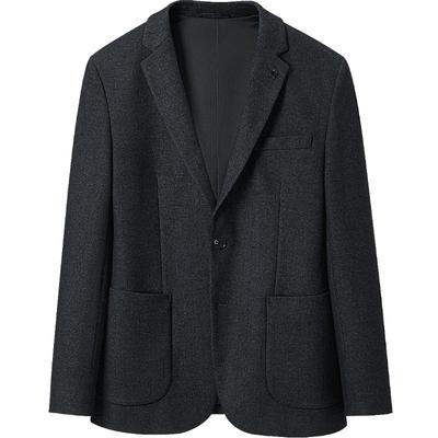 海澜之家修身时尚花纹休闲西服男