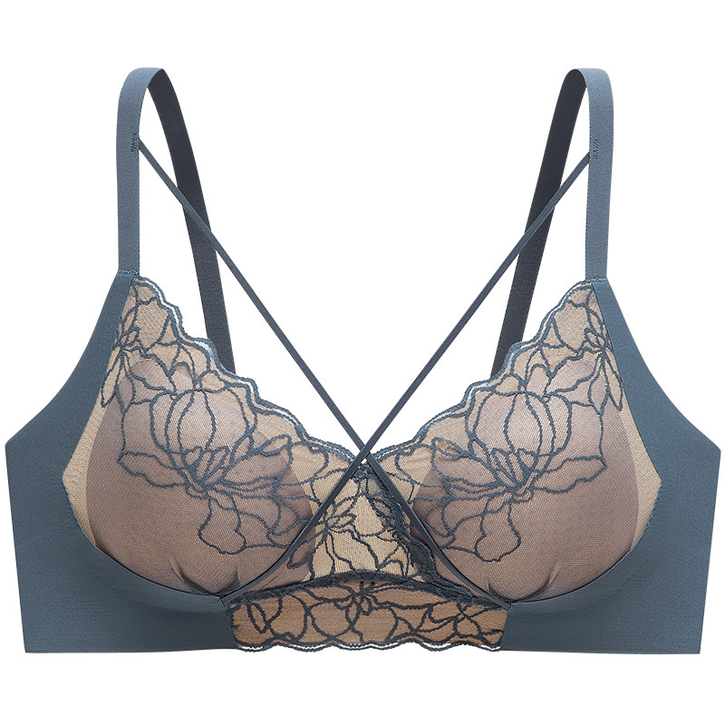 【小芭蕾】伊维斯微聚拢蕾丝内衣无钢圈舒适小海豚杯小胸显大文胸